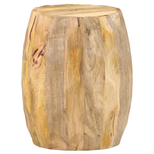 vidaXL Tabouret tambour Bois de manguier solide