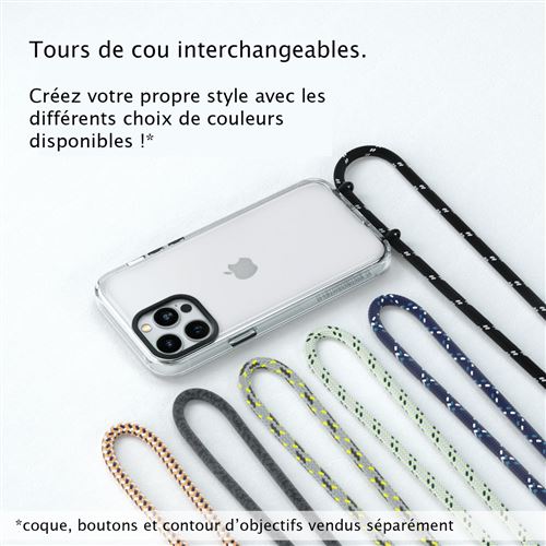 RhinoShield Tour de Cou Disponible pour la Coque Clear Boucles de réglage  Ajustables. Recyclé. Durable - Gris Paruline - Accessoire pour téléphone  mobile - Achat & prix | fnac