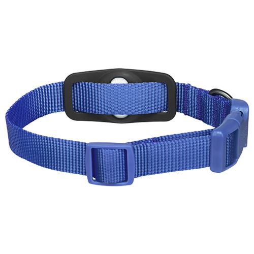 Collier en silicone pour chien (bleu), collier pour chat compatible Airtag  (sans traceur), étui en silicone
