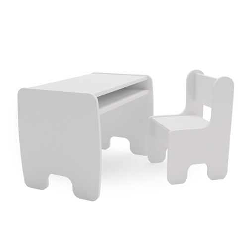Table et chaise enfant - blanc