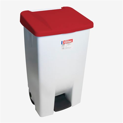 GILAC Poubelle &Agrave; P&eacute;dale Eco 80 L Avec Roulettes Et Couvercle - 