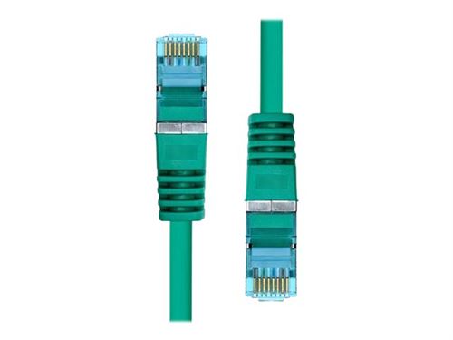 ProXtend - Cordon de raccordement - RJ-45 (M) pour RJ-45 (M) - 10 m - 6 mm - S/FTP - CAT 6a - IEEE 802.3at - sans halogène, moulé, sans crochet, bloqué - vert