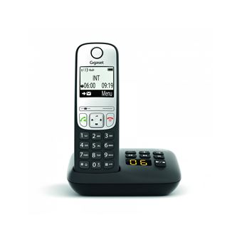 Gigaset SL930A - Téléphone sans fil - système de répondeur avec ID  d'appelant - DECT\GAP / IEEE 802.11b/g/n (Wi-Fi) - (conférence) à trois  capacité d'appel - noir piano, métal - Téléphone sans