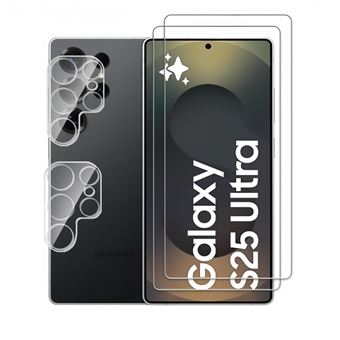 Lot de 2 Verre Trempé pour SAMSUNG GALAXY S25 ULTRA 5G + 2 Protection Objectif Caméra Arrière en Verre Trempé Ultra HD Anti-Rayures 9H - HQSELECTION® - 1