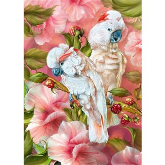 Puzzle 1000 pièces : Tropic Spirits-Cacatoès CherryPazzi - 1