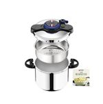 Autocuiseur Seb ClipsominutEasy French Cocotte P4624923 Inox avec livre de recettes