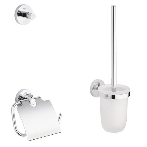 Ensemble d'accessoires pour toilette 3 en 1 chromé Essentials Grohe