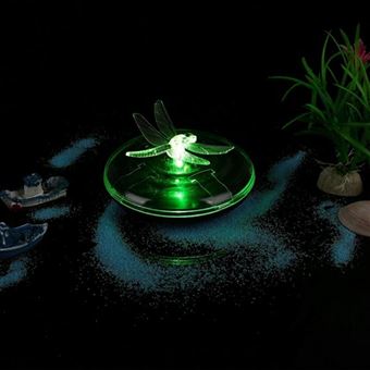 6€66 sur Lampe flottante Libellule pour piscine FONGWAN Lumière solaire  étanche pour décoration de fontaine d'étang - Luminaires extérieur - Achat  & prix