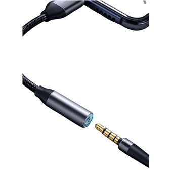 Cable adaptateur USB-C Jack 3.5 mm audio ecouteur casque musique Compatible  pour Samsung Galaxy  S23/S22/S21/S20/S10/S9/S8/A04S/A20E/A40/A50/A70/A80/A21S/A31/A41/A51/A71/A12/A22/A32/A42/A52/A72/A02S/A13/A23/A33/A53/A73/A03S  Phonillico® - Câble téléphone