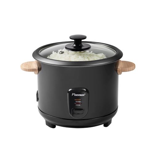 Cuiseur à riz avec poignées en bambou ARC100BW 1 L 400 W Noir