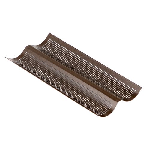 Non Communiqué Marron Plaque Perforée 2 Baguettes - Gobel - Acier