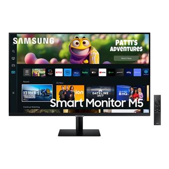 Samsung S27CM500EU - M50C Series - écran LED - Intelligent - 27" - 1920 x 1080 Full HD (1080p) @ 60 Hz - VA - 250 cd/m² - 3000:1 - HDR10 - 4 ms - 2xHDMI - haut-parleurs - noir