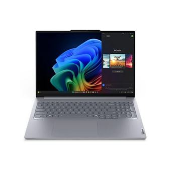 Lenovo ThinkBook 16 G7 QOY 21NH - Snapdragon X Plus - X1P-42-100 / jusqu'à 3.4 GHz - Win 11 Pro (sur ARM) - Qualcomm Adreno - 16 Go RAM - 512 Go SSD NVMe - 16" IPS 1920 x 1200 - Bluetooth, Wi-Fi 7 - gris luna bicolore - clavier : Suisse - avec 1 an de su