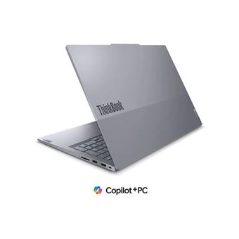 Lenovo ThinkBook 16 G7 QOY 21NH - Snapdragon X Plus - X1P-42-100 / jusqu'à 3.4 GHz - Win 11 Pro (sur ARM) - Qualcomm Adreno - 16 Go RAM - 512 Go SSD NVMe - 16" IPS 1920 x 1200 - Bluetooth, Wi-Fi 7 - gris luna bicolore - clavier : Suisse - avec 1 an de su