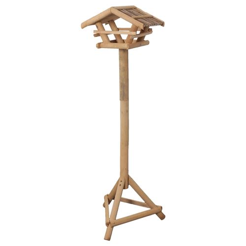 Comparer les prix de FLAMINGO Mangeoire à oiseaux et support Lucar 38x28x125 cm Naturel