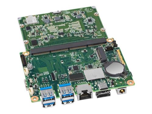 Intel Next Unit of Computing Board CMB2GB - Carte-mère - Element Carrier Board - USB 3.2 Gen 2 - Gigabit LAN - HD Audio