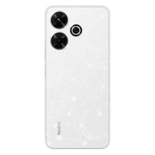 Coque en silicone imprimée compatible Xiaomi Redmi 13 4G Lignes étoilées