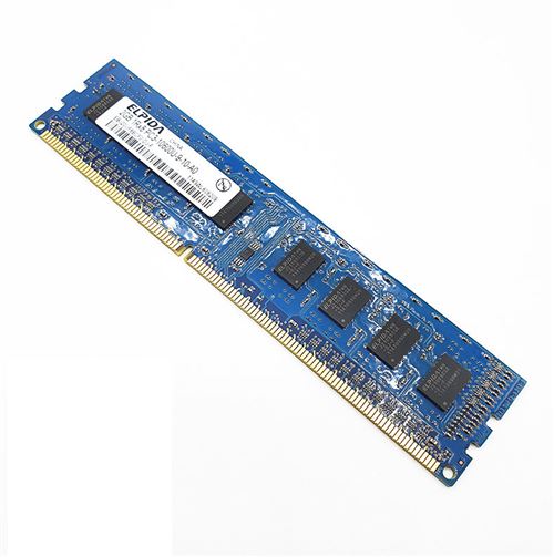 Barrette Mémoire 2Go Ram Ddr3 Elpida Ebj20Uf8Bcf0-Dj-F Dimm Pc3-10600U 1Rx8