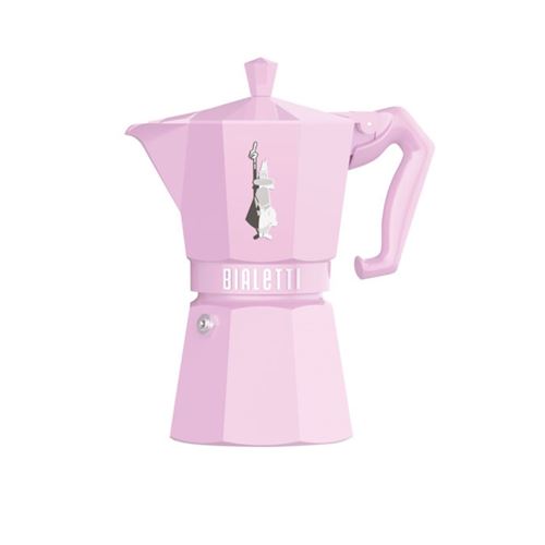BIALETTI Cafetera exprés EXCLUSIVE MOKA 6 tazas Rosa rosa