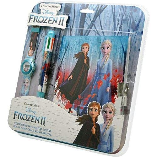 Kids Licensing ensemble d'agendas Frozen II filles 27 cm bleu 3-pièces