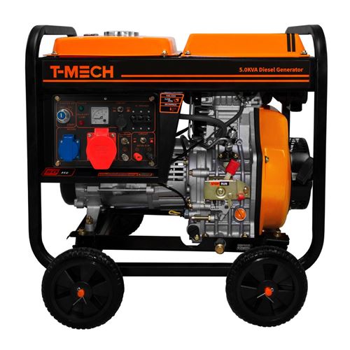 Générateur Diesel 5Kva à Cadre Ouvert 10CV Triphasé -5000W 230/400V ATS Intégré