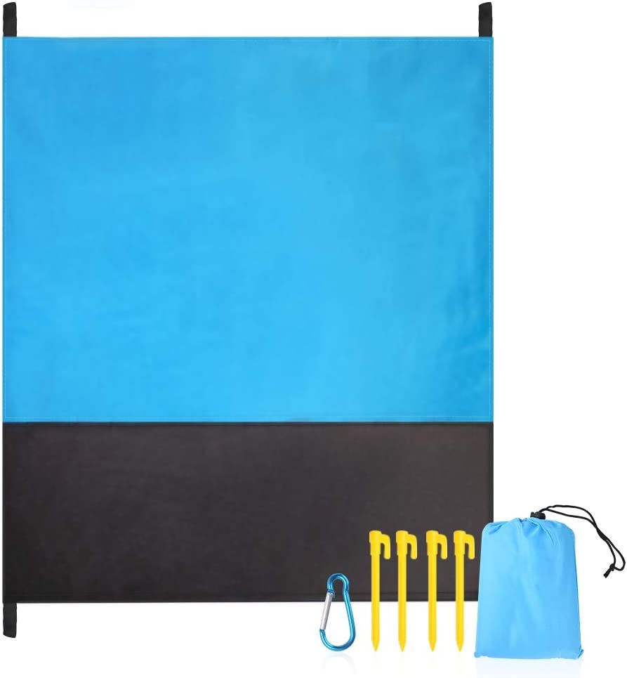 Tapis De Plage Anti-sable - 210x200 Cm - Imperméable Et Léger - Avec Sac De Transport