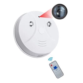 Détecteur de Fumée Caméra Espion FHD 1080P Surveillance Vidéo Mouvement IR LED + SD 128Go YONIS - 1