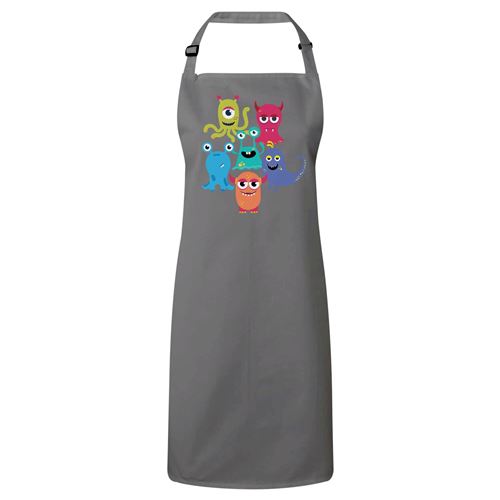 Fabulous Tablier Cuisine Premium Gris Monstres Mignons