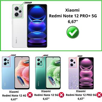 Coque antichoc pour Xiaomi Redmi Note 12 4G et 2 Verres Trempé