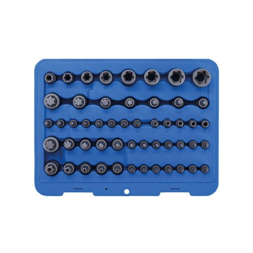 Non Communiqué Jeu D'embouts Et De Douilles Bgs Technic Pour Torx/Torx Plus - Avec Perçage - 52 Pcs - 9839