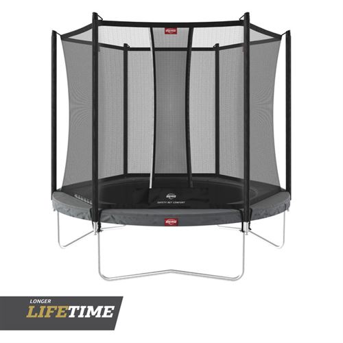 Trampoline BERG Favorit Regular 270 Grey + Filet de Securite Comfort