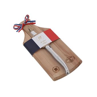 Elysee planche apéritif en hêtre+ couteau laguiole Jean Dubost ap036424l06342