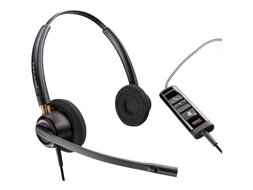 Poly Encorepro 525 - Encorepro 500 Series - Micro-Casque - Sur-Oreille - Filaire - Usb-A - Noir - Certifié Pour Microsoft Teams