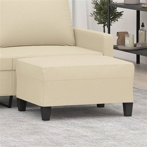 VIDAXL - Tabouret - 70x55x41 cm - Crème - Image 3