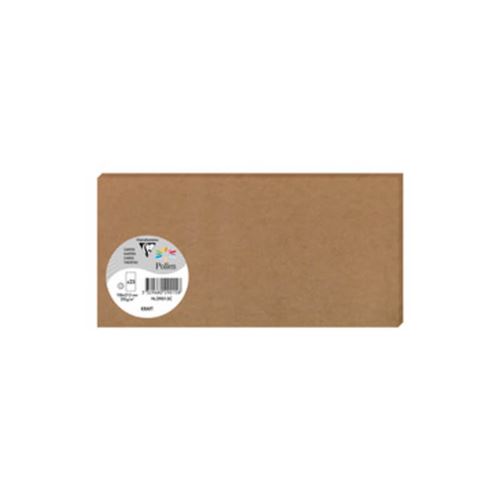 25 Cartes Pollen - Kraft - 106x213mm