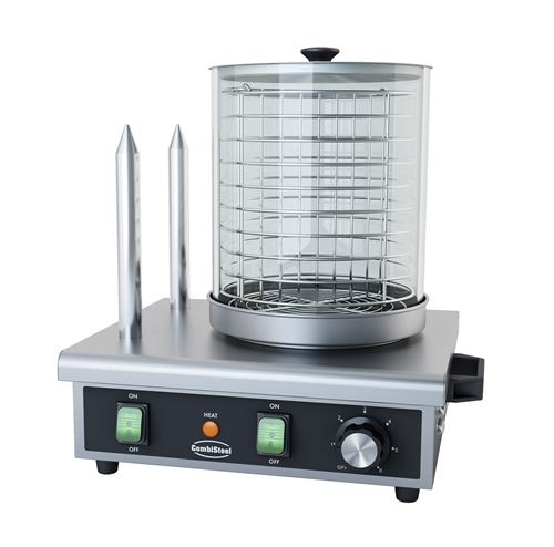  Machine &agrave; Hot Dog   2 Plots Chauffe Pains   Combisteel 