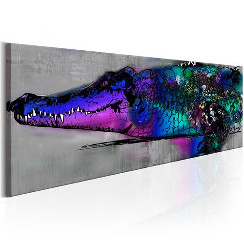 tableau - blue alligator - artgeist - 135x45