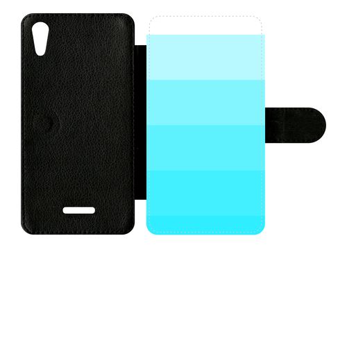 Etui À Rabat Sony Xperia T3 Degrad Bleu Fluo