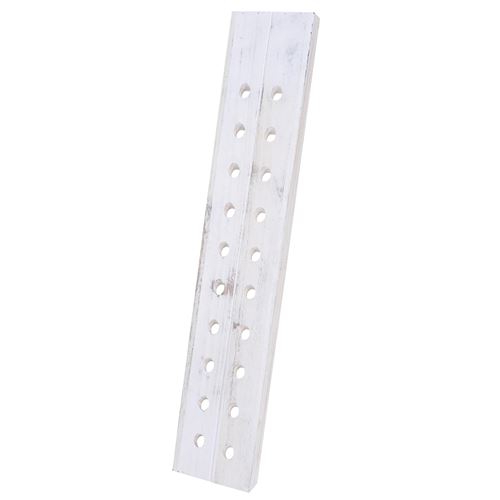 Étagère à bouteilles pour 20 bouteilles style shabby blanc