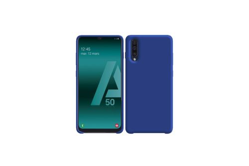 IBROZ Coque Silicone bleue pour Samsung Galaxy A50