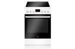 Amica ACV605B - Cuisinière - pose libre - largeur : 50 cm - profondeur : 60 cm - hauteur : 85 cm - avec système auto-nettoyant - classe A - blanc