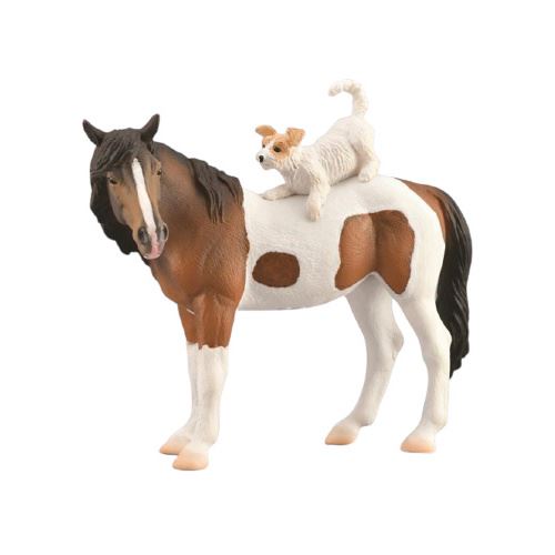 Collecta animaux de ferme chien de cheval junior 12,5 cm brun/blanc