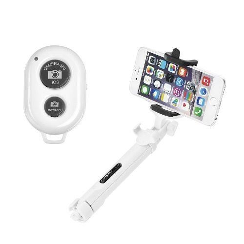 Perche selfie trepied bluetooth ozzzo blanc pour sony xperia z l36h