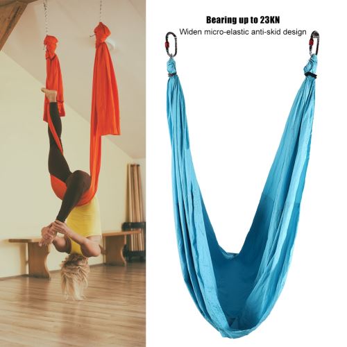 Hamac de yoga aérien anti gravité en nylon avec 6 poignées - 280 x