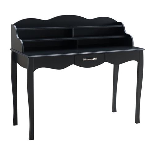 Paris Prix - Bureau Secrétaire Vintage maryline 119cm Noir