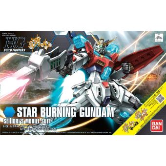 Gundam Build Fighters Model Kit Hg 1 144 Star Burning Gundam Statuette Achat Prix Fnac