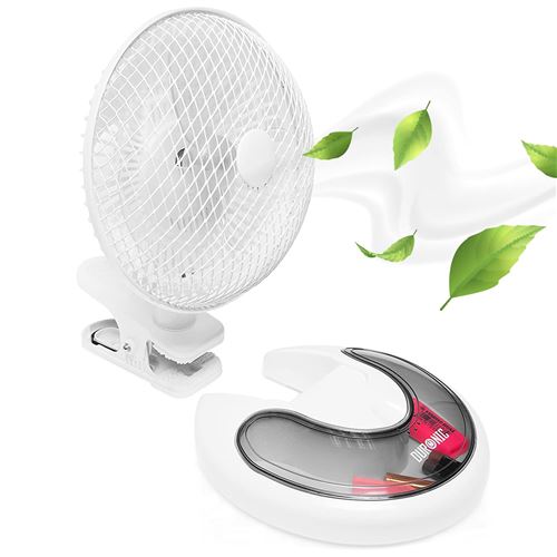 Duronic FN15 Ventilateur compact de bureau - fixation bureau et socle