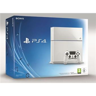 Console Sony PS4 Slim 500 Go Blanche + Manette Dual Shock Blanche PS4 - 1