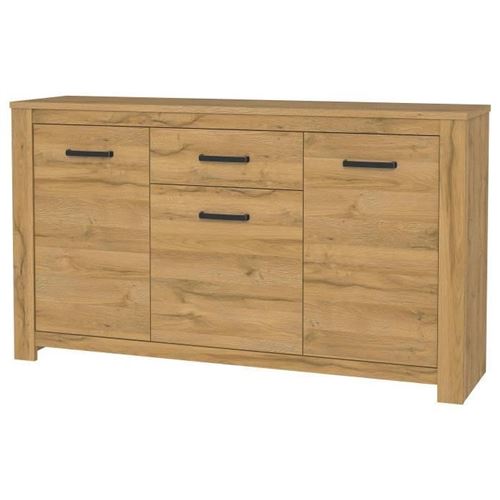 HAVANNA Buffet bas classique décor chene vieilli - L 161 cm