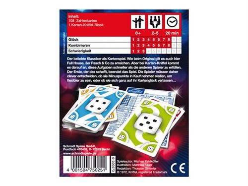 Schmidt Spiele - Karten-Kniffel - jeu de cartes